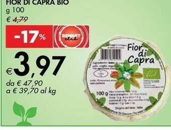 Bennet Fior Di Capra Bio offerta