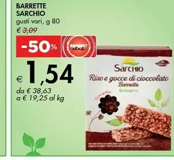 Bennet Sarchio Snack Riso E Gocce Di Cioccolato Biologico 80 G(ml) offerta