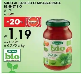 Bennet Bennet Sugo Al Basilico offerta