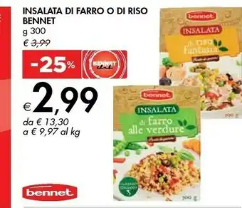 Bennet Bennet Insalata Di Farro/ Di Riso offerta