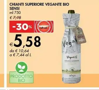 Bennet Sensi Chianti Superiore Vino Biologico Vegante 750 G(ml) offerta
