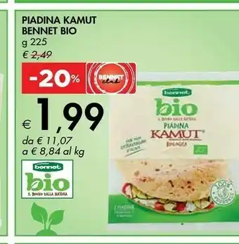 Bennet Benent Bio Piadina Kamut offerta