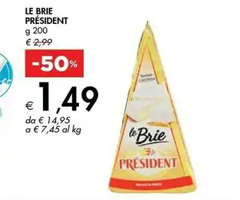 Bennet Prèsident Le Brie 200 G(ml) offerta
