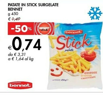Bennet Bennet Patate In Stick Surgelate offerta