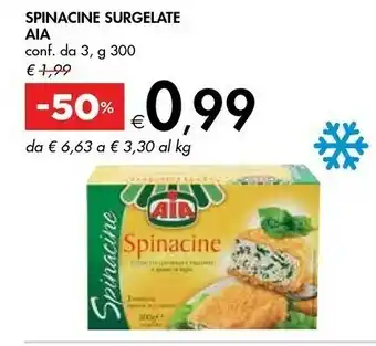 Bennet Aia Spinacine Cotoletta Con Pollo E Tacchino E Spinaci In Foglia Spinacine 300 G(ml) offerta