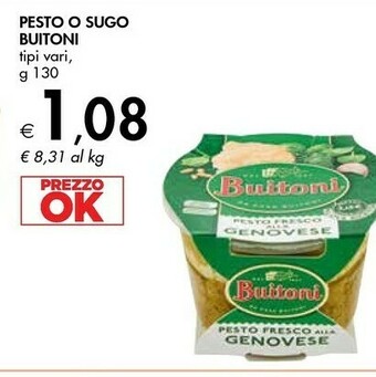 Bennet Buitoni Pesto Fresco Alla Genovese 130 G(ml) offerta