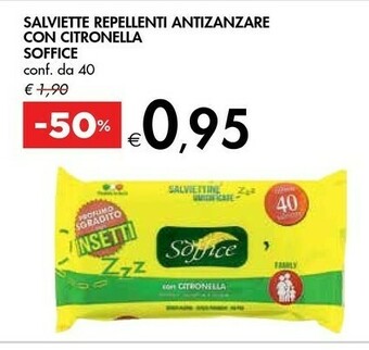 Bennet Soffice Salviette Repellenti Antizanzare Con Citronella offerta