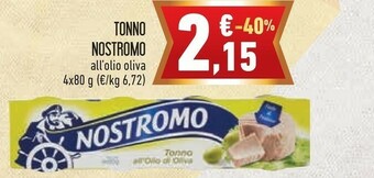 Conad Nostromo Tonno All'Olio Di Oliva offerta