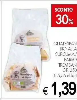 Crai Trevisan Quadripan Di Farro Bio 250 G(ml) offerta