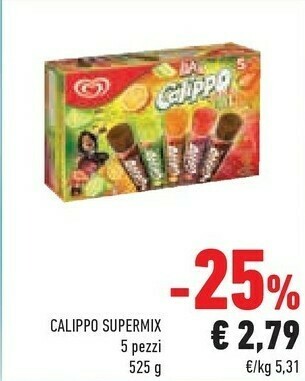 Conad Algida Max Calippo Super Mix 525 G(ml) offerta