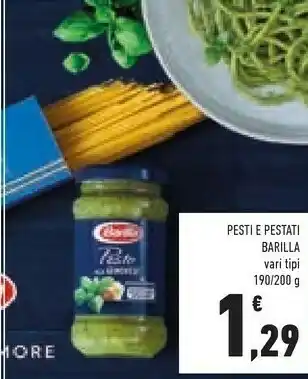 Conad Barilla I Pesti Alla Genovese Senza Aglio 190 G(ml) offerta