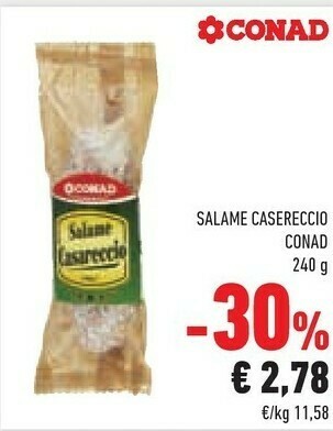Conad Conad - Salame Casareccio 240 G(ml) offerta