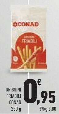 Conad Conad - Grissini Friabili 250 G(ml) offerta