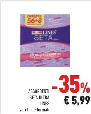 Conad Lines Assorbenti Seta Ultra offerta