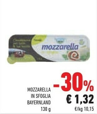 Conad Bayernland Mozzarella In Sfoglia offerta
