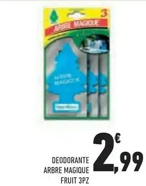 Conad Arbre Magique Deodorante Fruit 3Pz offerta