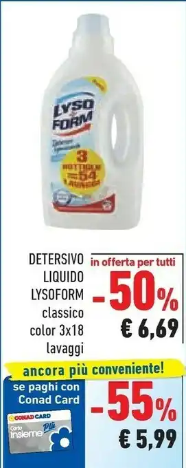 Conad Lysoform Detersivo Liquido offerta