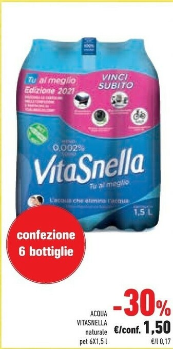 Conad Vitasnella Acqua offerta