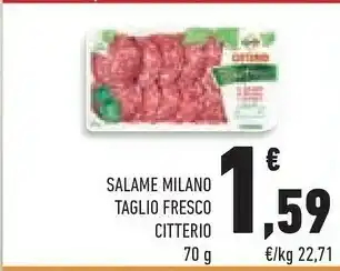 Conad Superstore Citterio Salame Milano Taglio Fresco offerta
