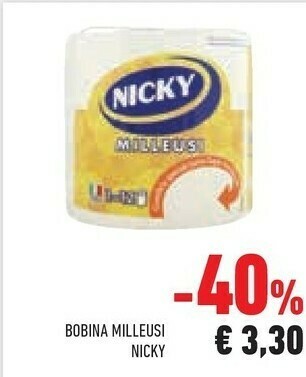 Conad Superstore Nicky Bobina Milleusi offerta