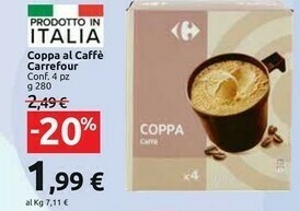 Carrefour Market Carrefour - Coppa Caffè 280 G(ml) offerta