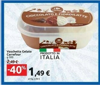 Carrefour Market Carrefour Vaschetta Gelato offerta