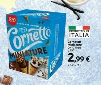 Carrefour Market Algida Cornetto Miniature offerta