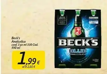Carrefour Market Beck's Analcolica offerta