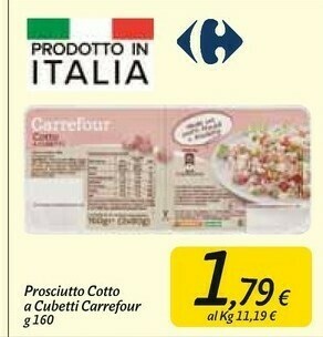 Carrefour Market Carrefour Prosciutto Cotto A Cubetti offerta