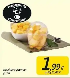 Carrefour Market Carrefour Bicchiere Ananas offerta