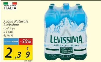 Carrefour Market Levissima Acqua Naturale offerta