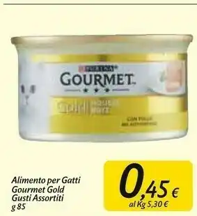 Carrefour Market Gourmet Purina Purina Alimento Per Gatti Gourmet Gold offerta