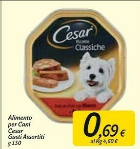 Carrefour Market Cesar Alimento Per Cani offerta