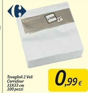 Carrefour Market Carrefour Tovaglioli 2 Veli offerta