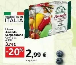 Carrefour Market Sammontana Linea Amando offerta