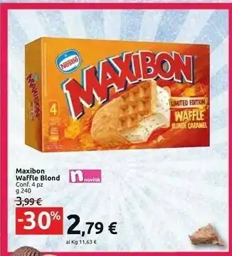 Carrefour Market Nestle Maxibon Waffle Blond offerta