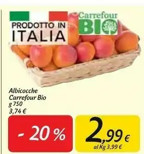 Carrefour Market Carrefour Albicocche Bio offerta