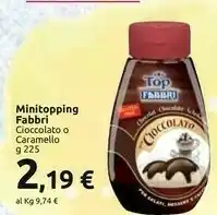 Carrefour Market Fabbri Minitopping Cioccolato O Caramello offerta