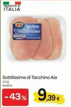 Carrefour Aia Tacchino offerta
