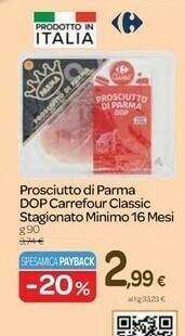 Carrefour Prosciutto di Parma offerta