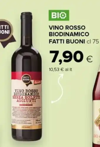 Tigre Fatti Buoni Vino Rosso Biodinamico cl 75 offerta