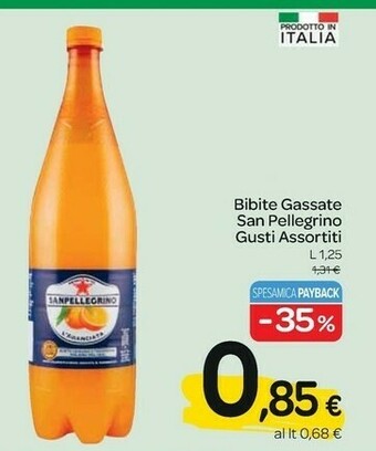 Carrefour San Pellegrino Aranciata offerta
