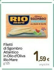 Carrefour Rio Mare Filetti di sgombro offerta