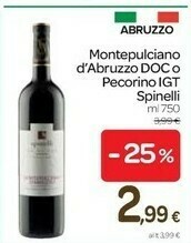 Carrefour Spinelli Montepulciano d'Abruzzo offerta