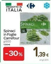 Carrefour Spinaci offerta