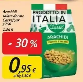 Carrefour Carerfour Arachidi Salate Dorate offerta