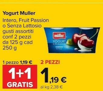 Carrefour Muller Yogurt offerta