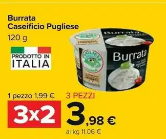Carrefour Caseificio pugliese Burro offerta