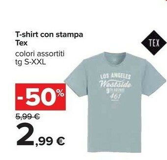 Carrefour T-shirt uomo offerta