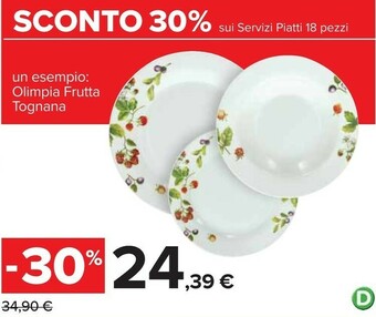 Carrefour Servizio piatti offerta